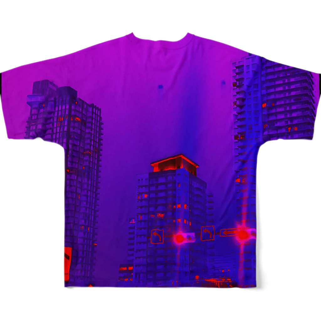 Evening StarのTowers of Calgary All-Over Print T-Shirt :back