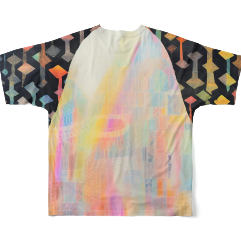 Erika_ArtistryのColorful Spooky #01 フルグラフィックTシャツの背面