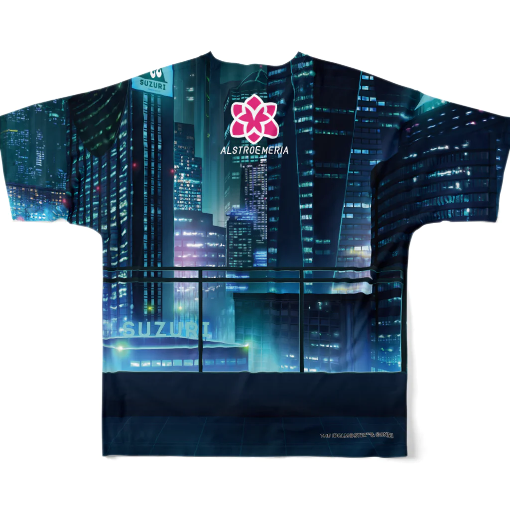 【シャニマス】アルストロメリアSUZURI限定ショップの大崎甜花 フルグラフィックTシャツ フルグラフィックTシャツの背面