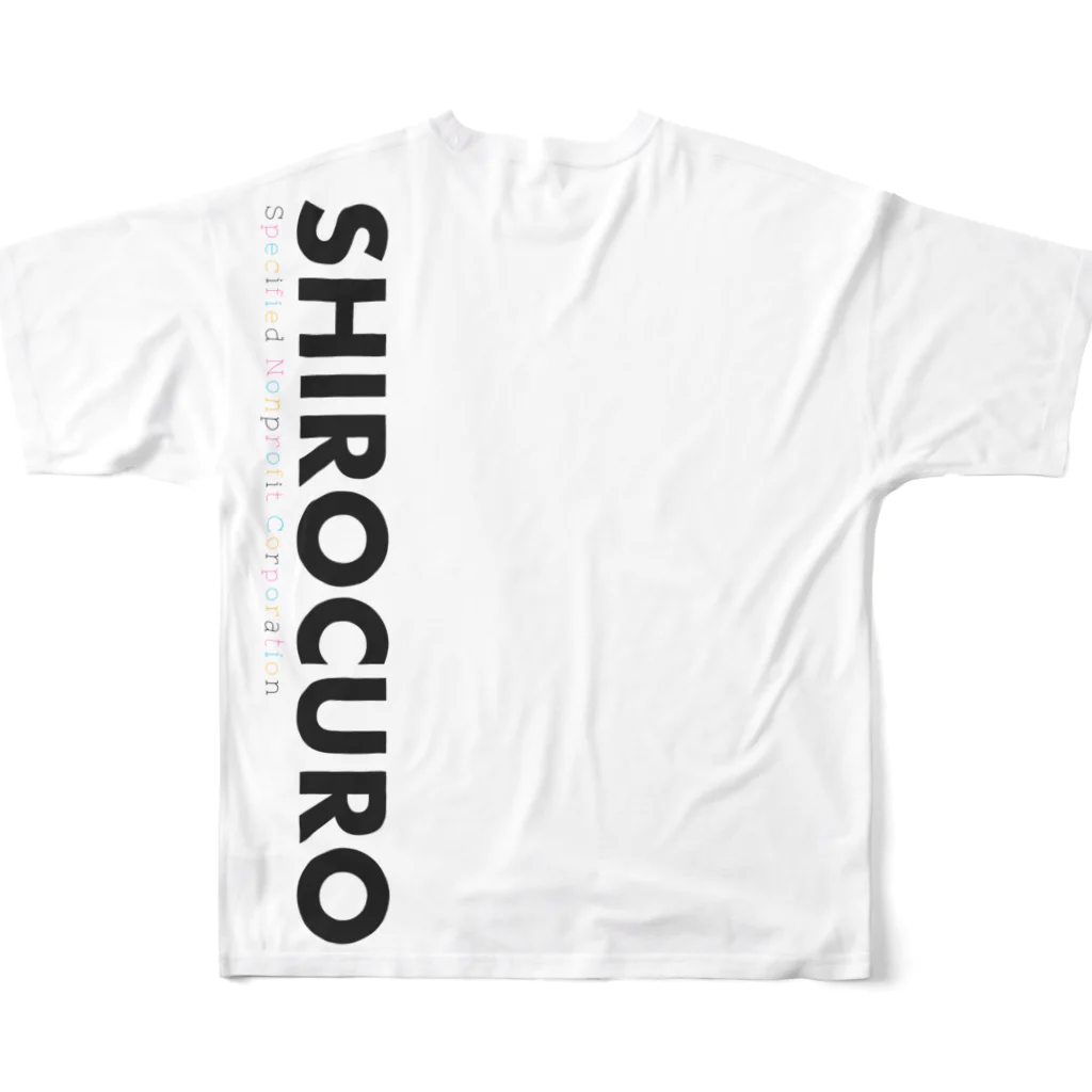 Animal Rescue SHIROCUROのSHIROCUROてぃしゃつ フルグラフィックTシャツの背面