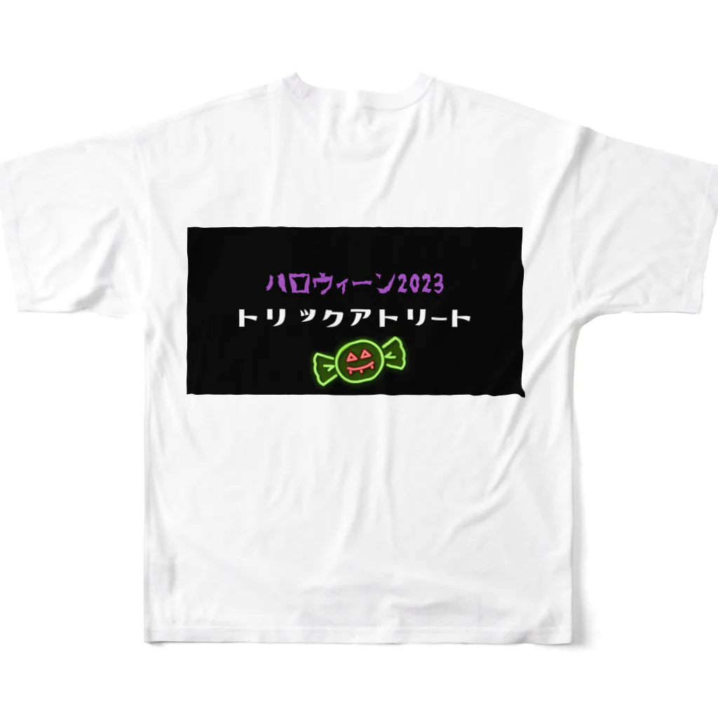 PUIMYのハロウィン2023トリックアトリート All-Over Print T-Shirt :back