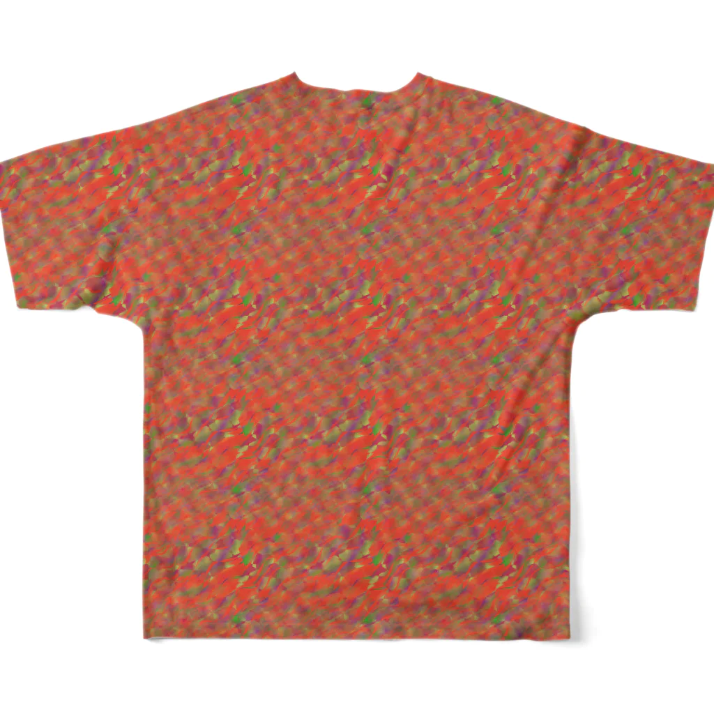 グッズ屋のStarfish Lovers（えび）  All-Over Print T-Shirt :back