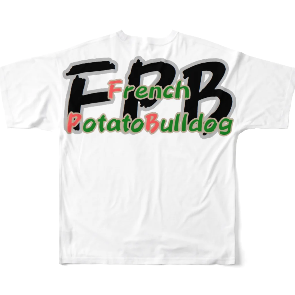 furebuhi　clubのFPB　フレンチポテト！？ フルグラフィックTシャツの背面
