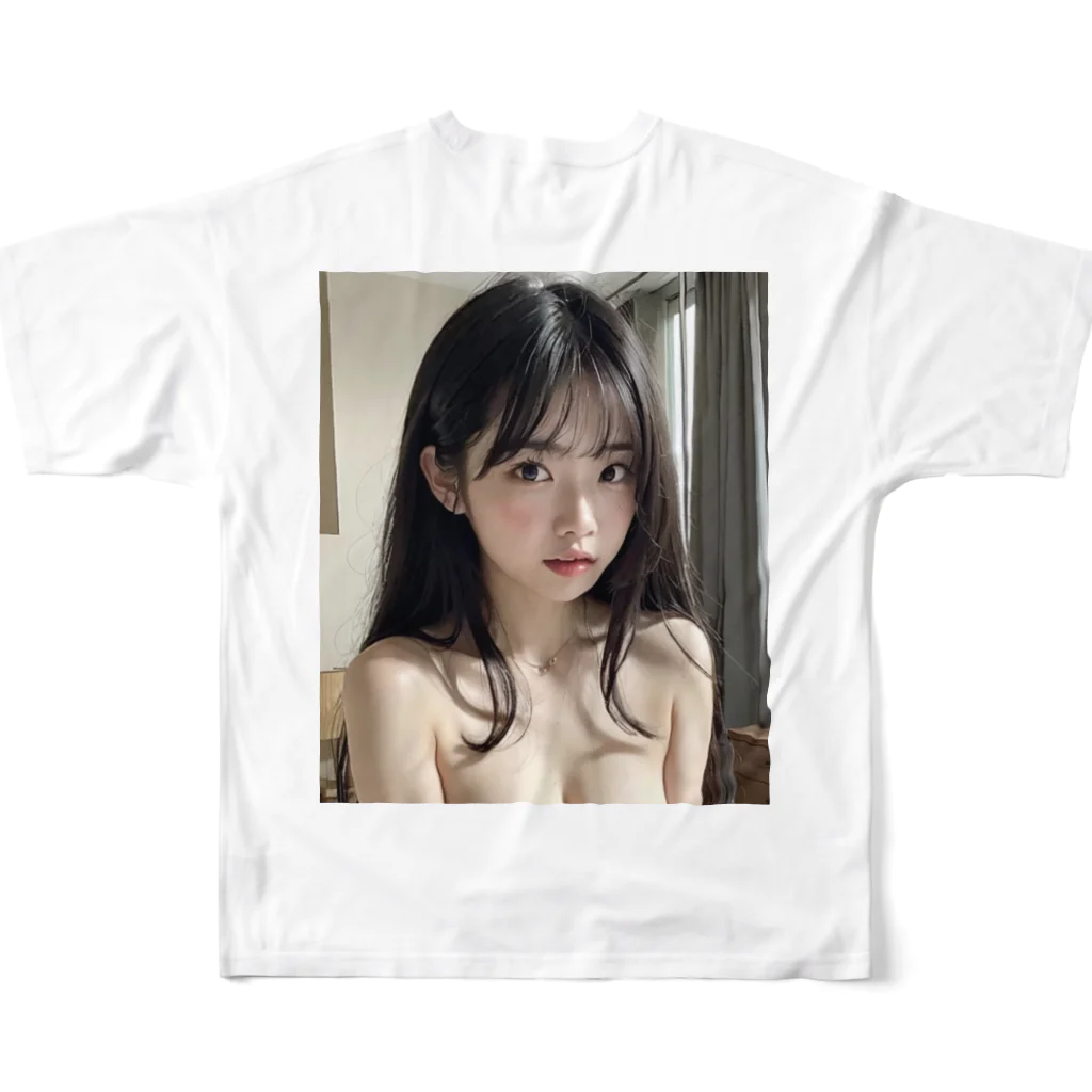 💕第52歩兵連隊💕の美少女 フルグラフィックTシャツの背面