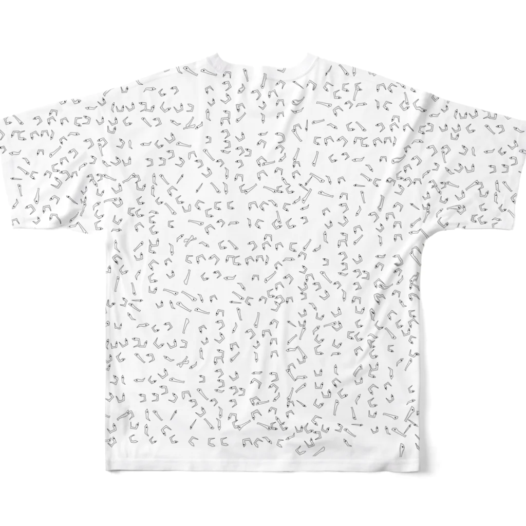 ダイ助のシラスシリーズ All-Over Print T-Shirt :back