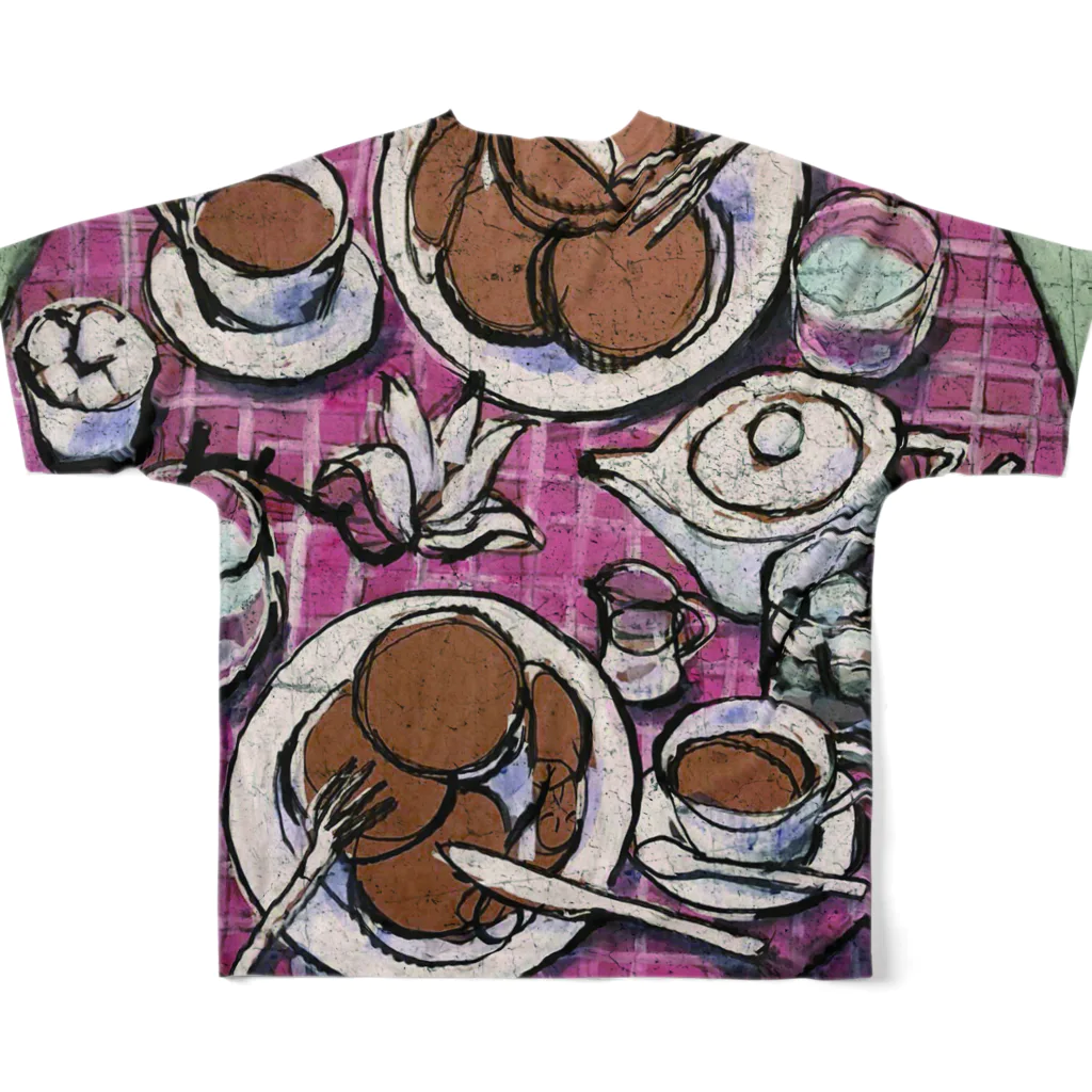 HAYATO-TのEarly spring lunch All-Over Print T-Shirt :back