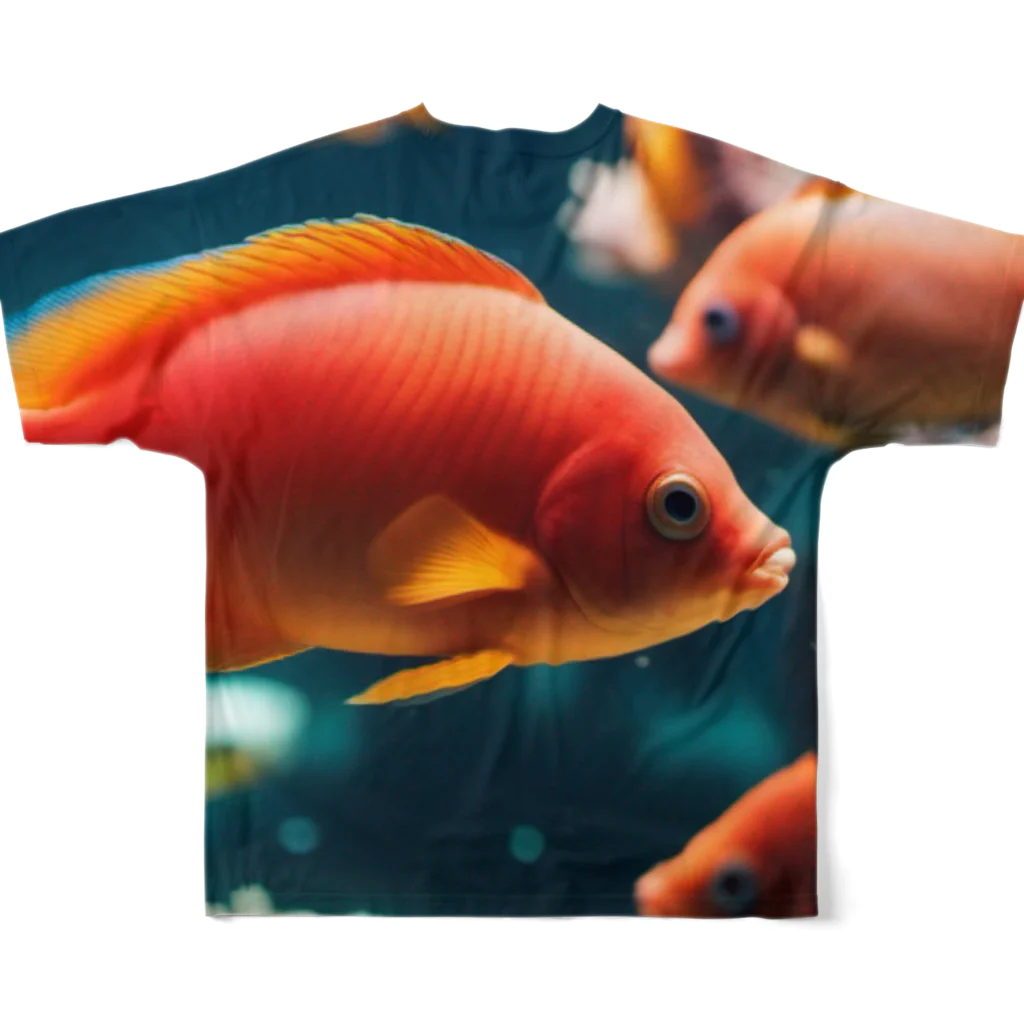 DapperMixの珊瑚の楽園、美魚群グッズ All-Over Print T-Shirt :back