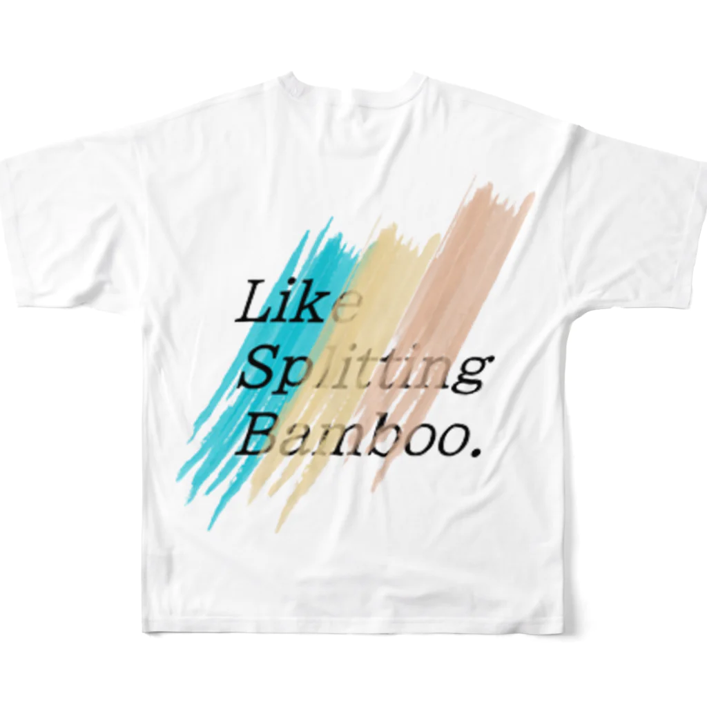 oolong_maskのBamboo Resilience フルグラフィックTシャツの背面