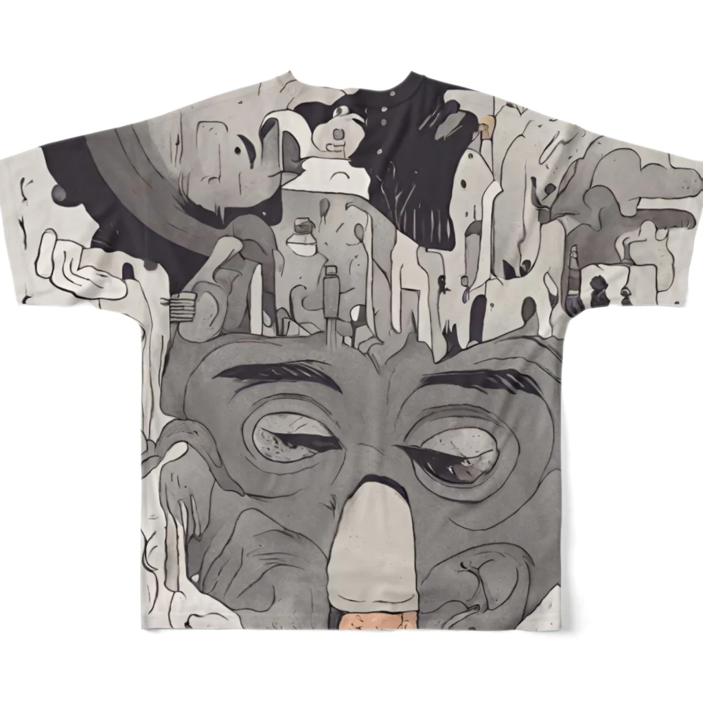 不思議なイラストのマジックワールドグッズ All-Over Print T-Shirt :back