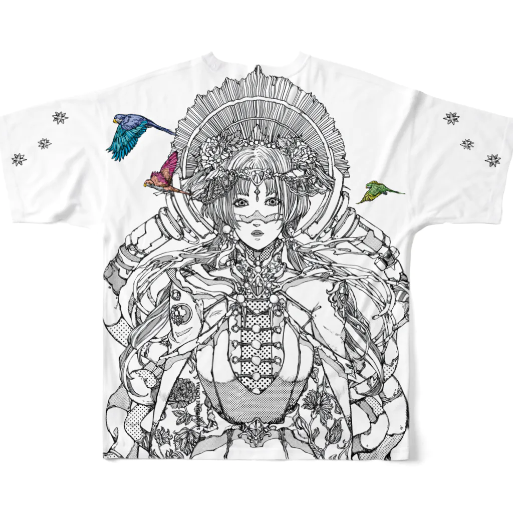 SHINN.U ONLINEのHIME All-Over Print T-Shirt :back