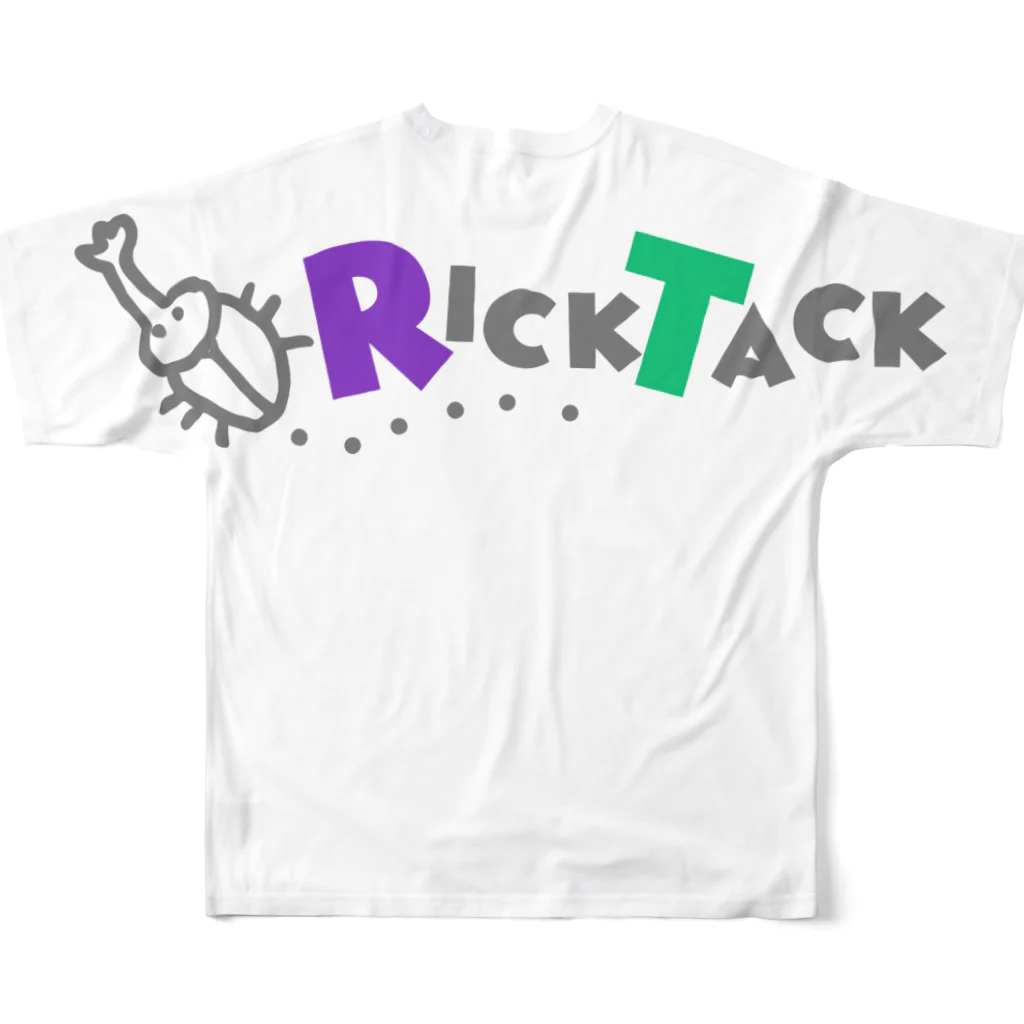 RICKTACKのRick Tack 【 for メンズ＆レディース 】 All-Over Print T-Shirt :back