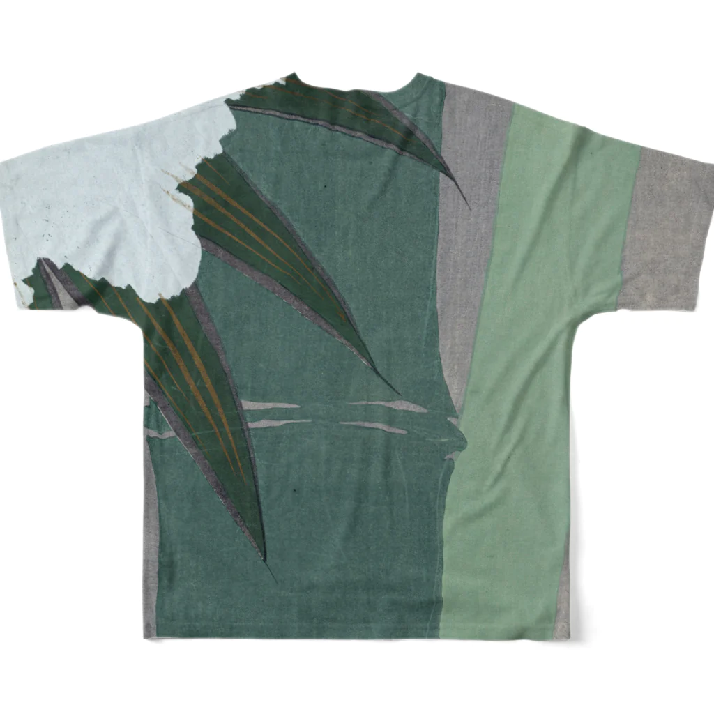 PALA's SHOP　cool、シュール、古風、和風、の中竹、神坂雪佳、1909年　Ⅱ フルグラフィックTシャツの背面