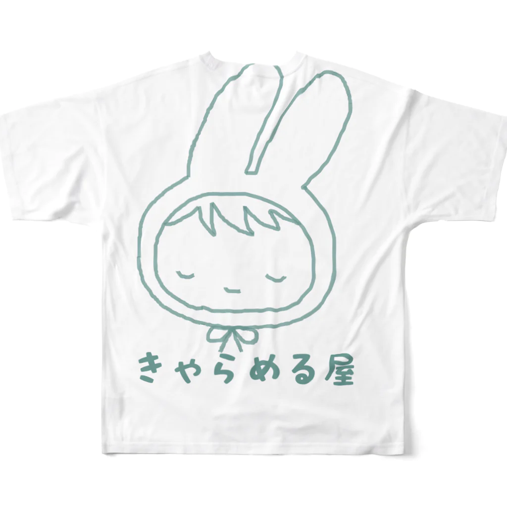 きゃらめる屋のmel chan フルグラフィックTシャツの背面