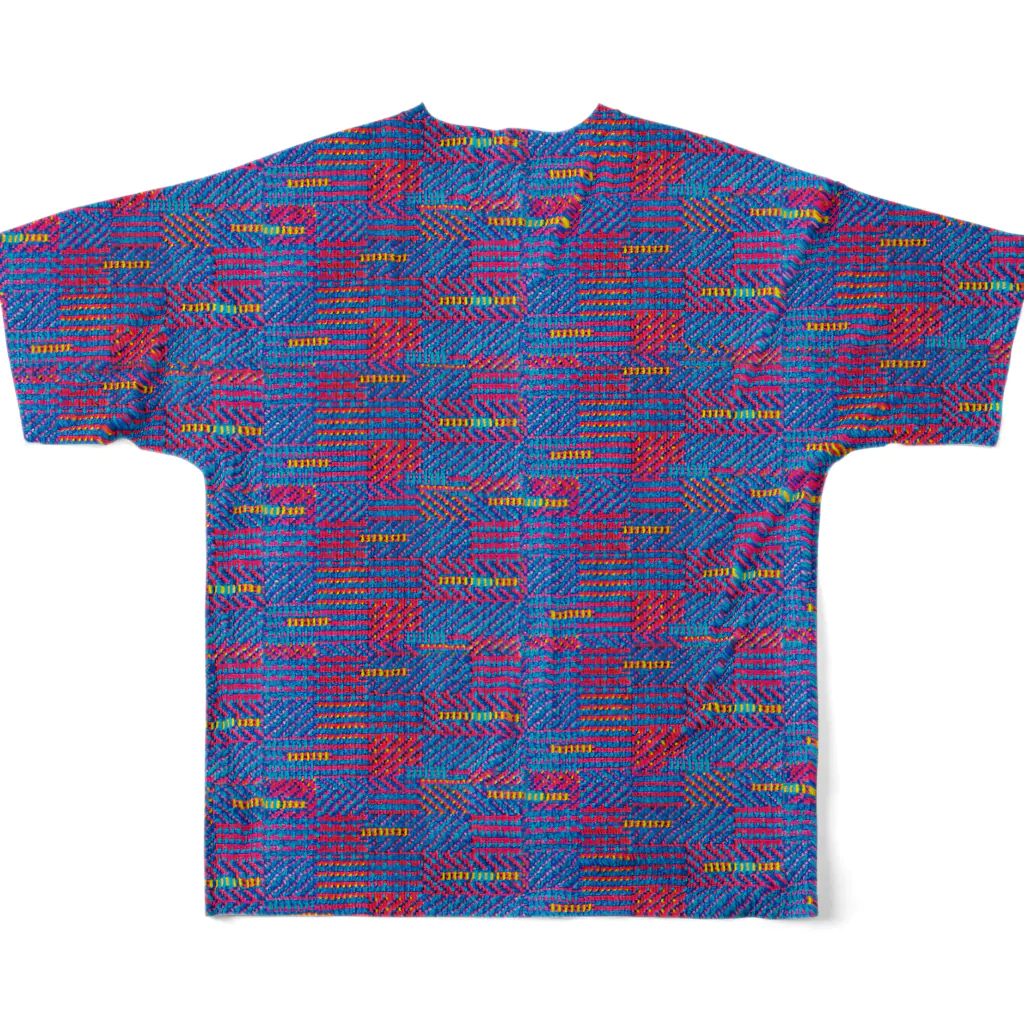 猫神のクレイジーニット（ドット猫） All-Over Print T-Shirt :back