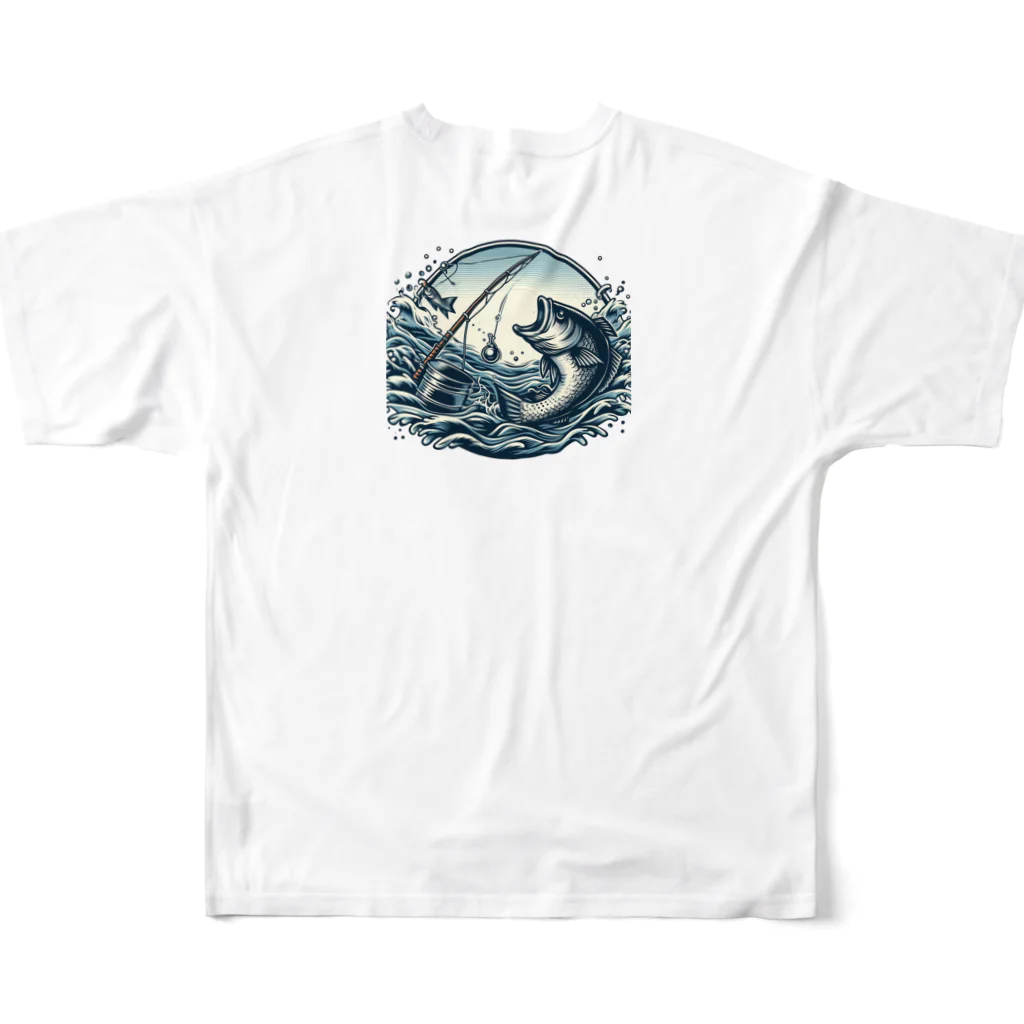 Chatarohの大漁の瞬間 All-Over Print T-Shirt :back