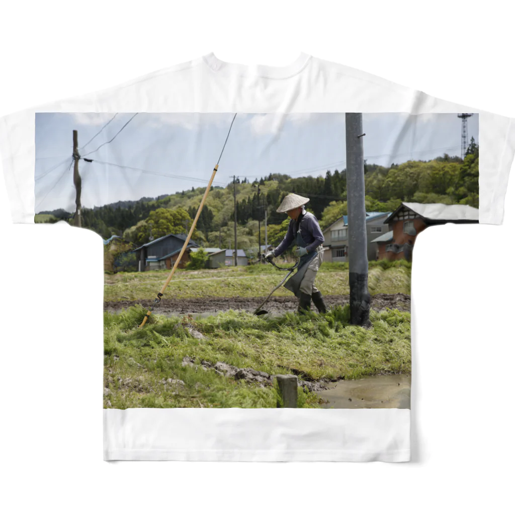 Ossan Collectionのgihei_ossan T-shirt from NISIAIZU All-Over Print T-Shirt :back