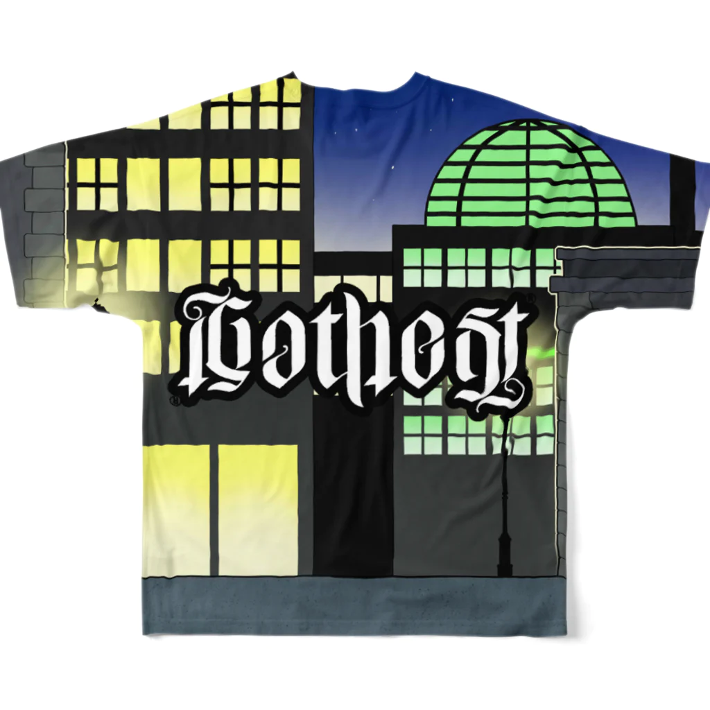 Gothestのバチルダ(プレミアム) / Batilda (Premium) フルグラフィックTシャツの背面