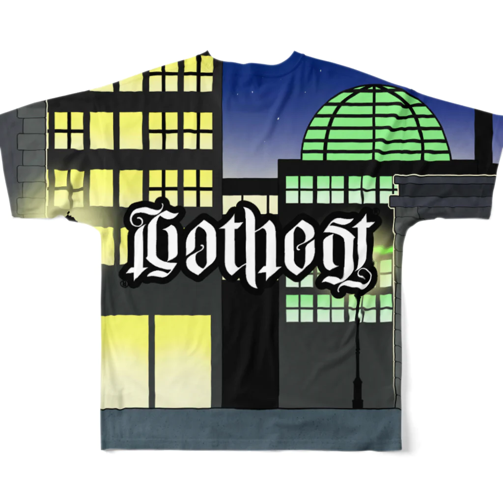 GOTHESTのバッシュー(プレミアム) / Batthew (Premium) All-Over Print T-Shirt :back