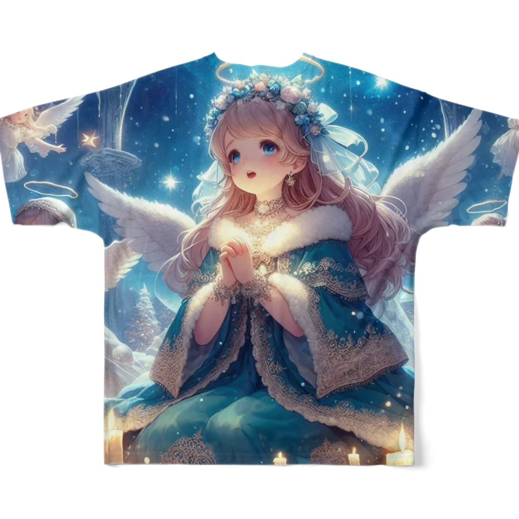 終わらない夢🌈の祈り✨ フルグラフィックTシャツの背面