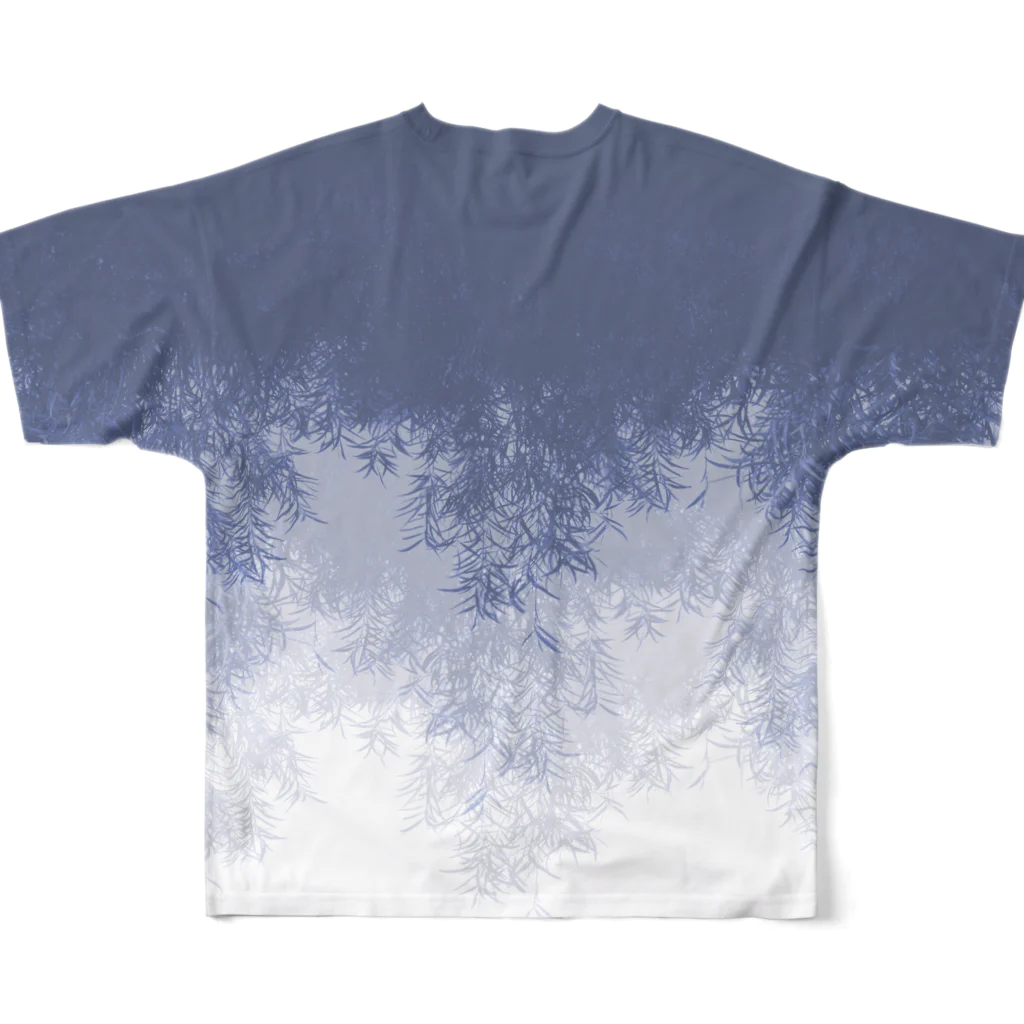 dizzyのWillow (Blue gray) フルグラフィックTシャツの背面