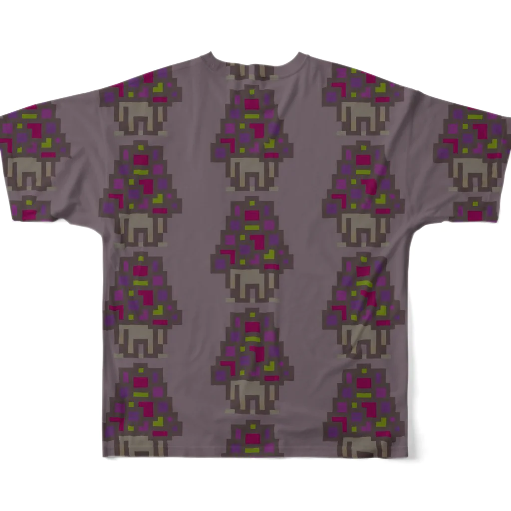 madeathのPatchingMushroomＴ All-Over Print T-Shirt :back