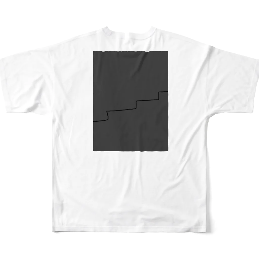 rilybiiのCharcoal✖️Black フルグラフィックTシャツの背面