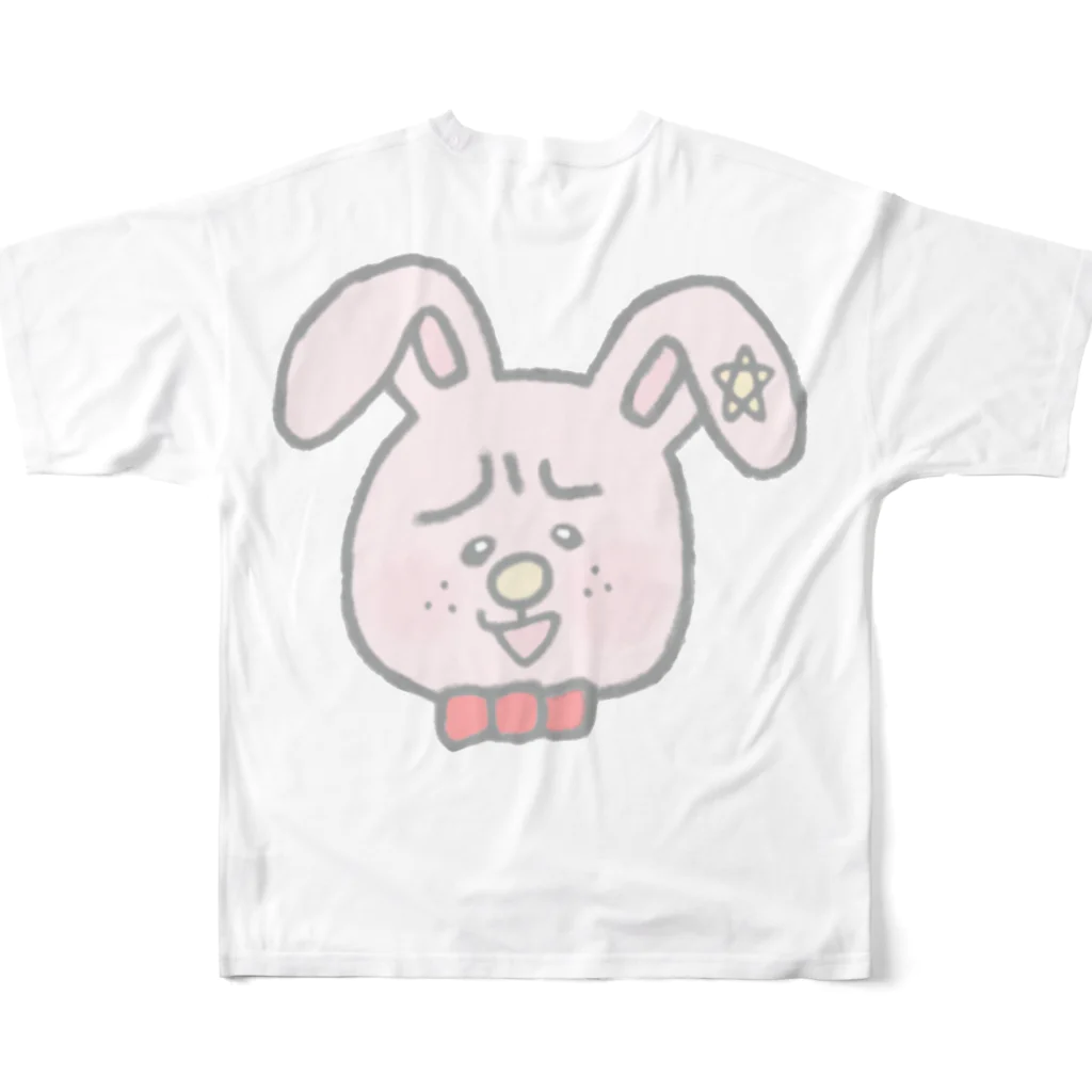 びーんずしょっぷのスターラビッツ All-Over Print T-Shirt :back