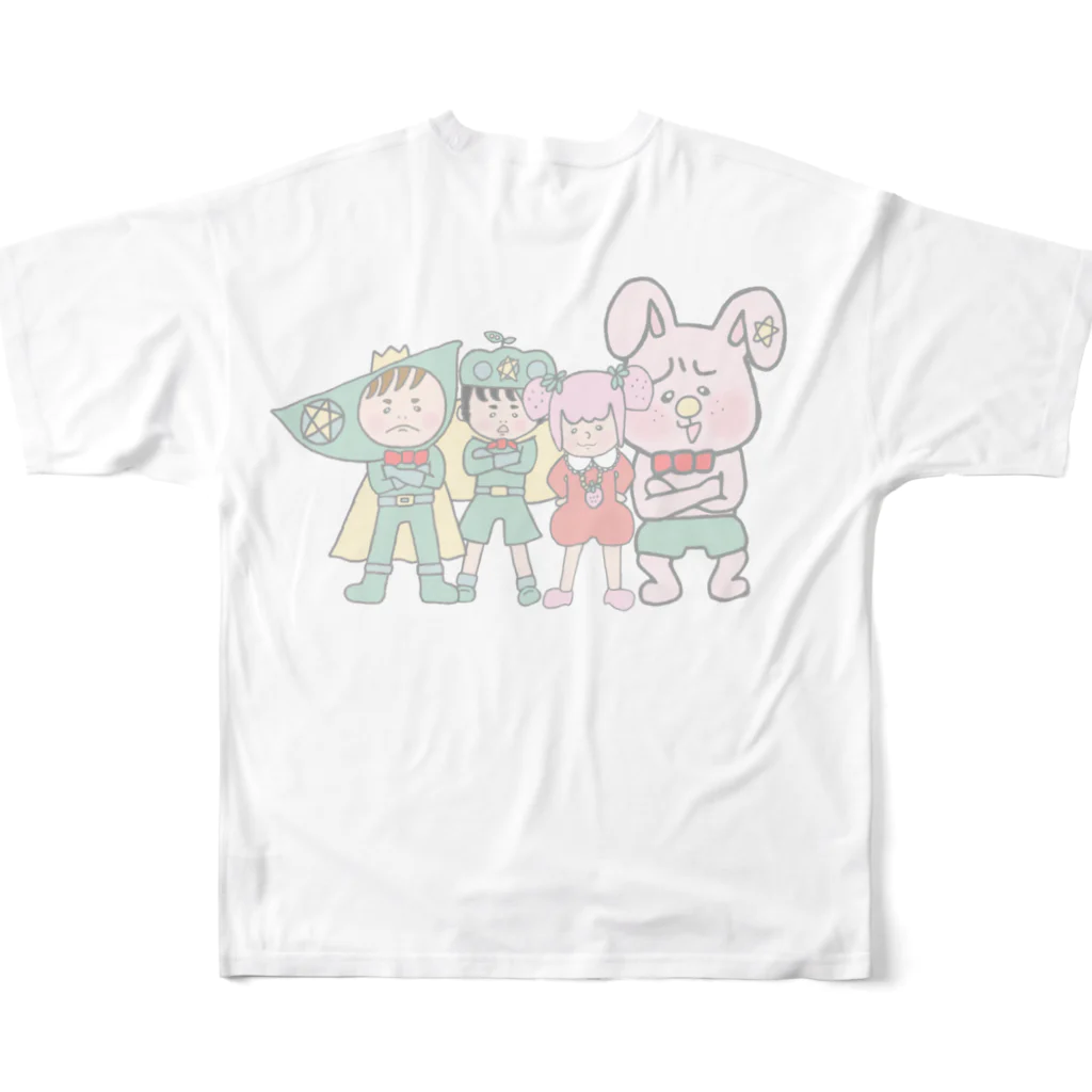 びーんずしょっぷのSUPERBEANS All-Over Print T-Shirt :back