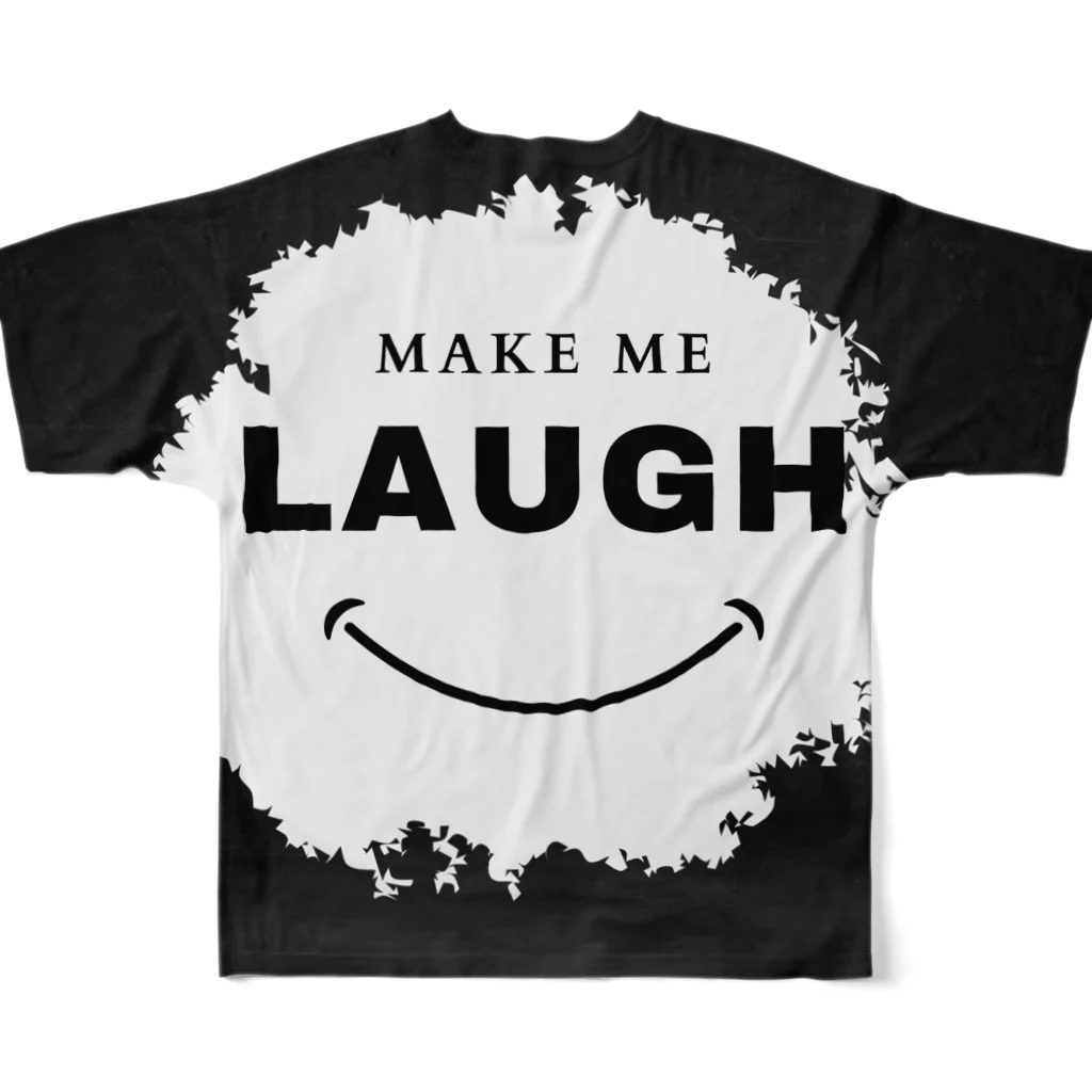 レモングラスのLAUGH 笑う フルグラフィックTシャツの背面