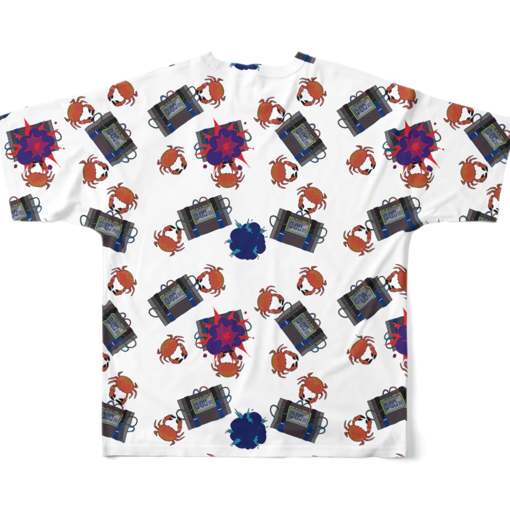 NOAH’S PARADEの爆弾かに失敗 All-Over Print T-Shirt :back