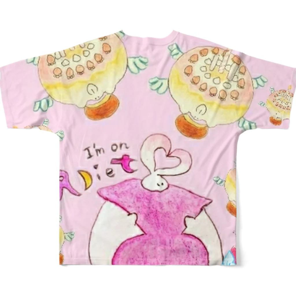 maesae-youmeのまふふなゆうわく All-Over Print T-Shirt :back