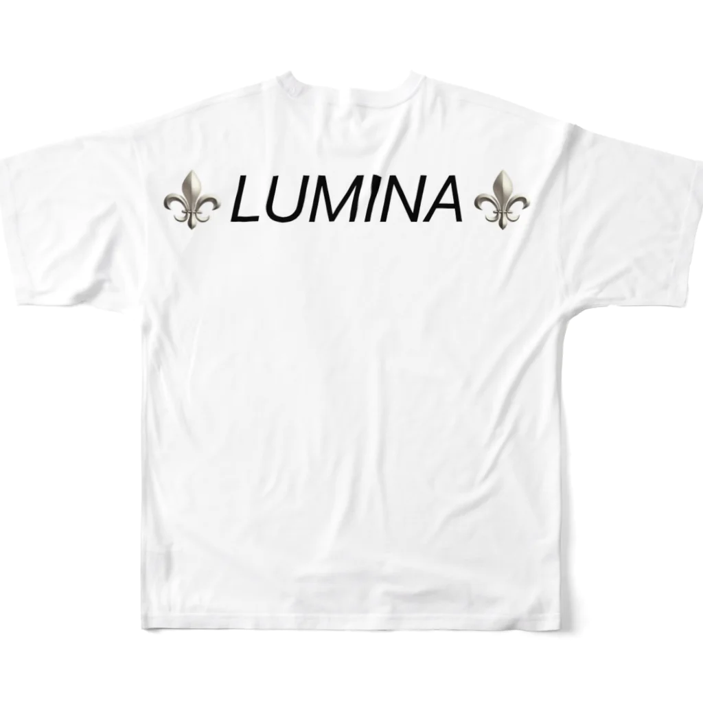 Luminaの百合の魂 フルグラフィックTシャツの背面