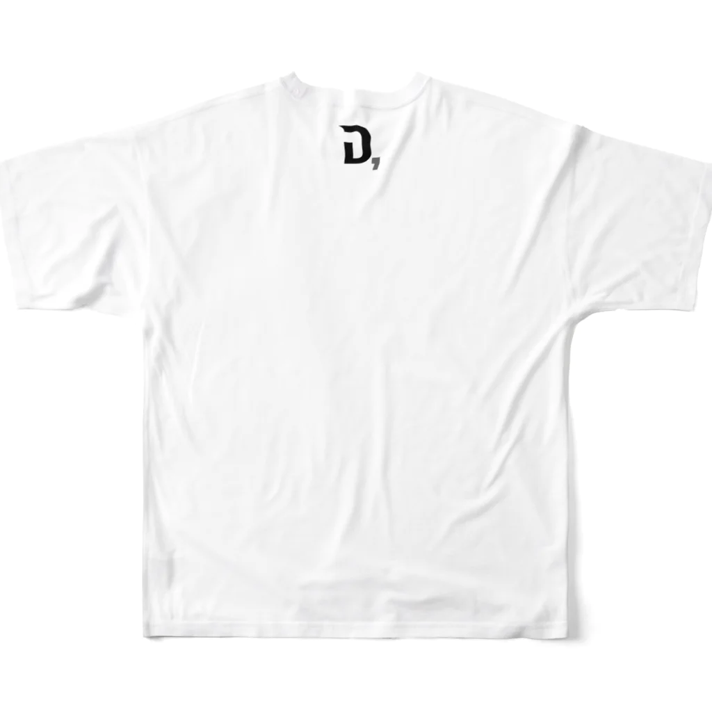 DRIVE_TOKYOのHuman Displacement フルグラフィックTシャツの背面