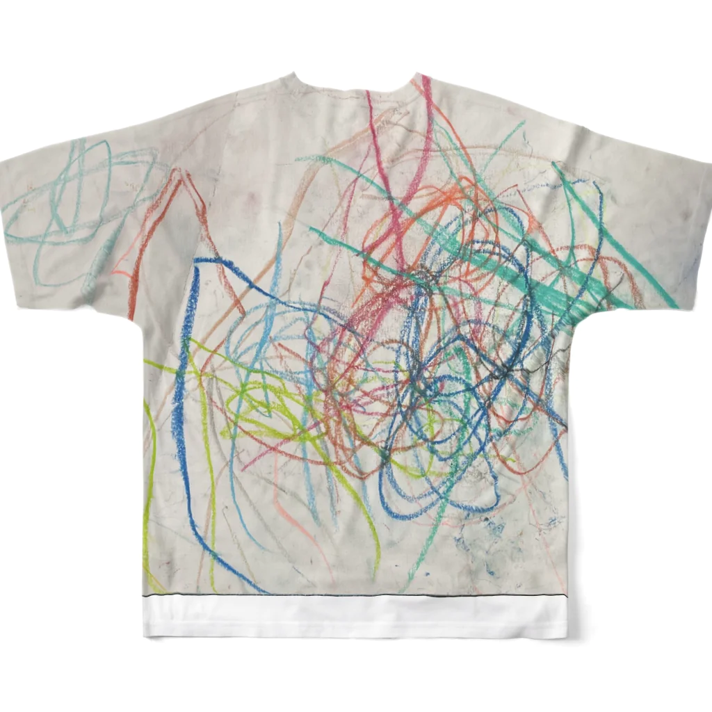 Chun-Momoriのかずくん2歳の自信作その2 All-Over Print T-Shirt :back