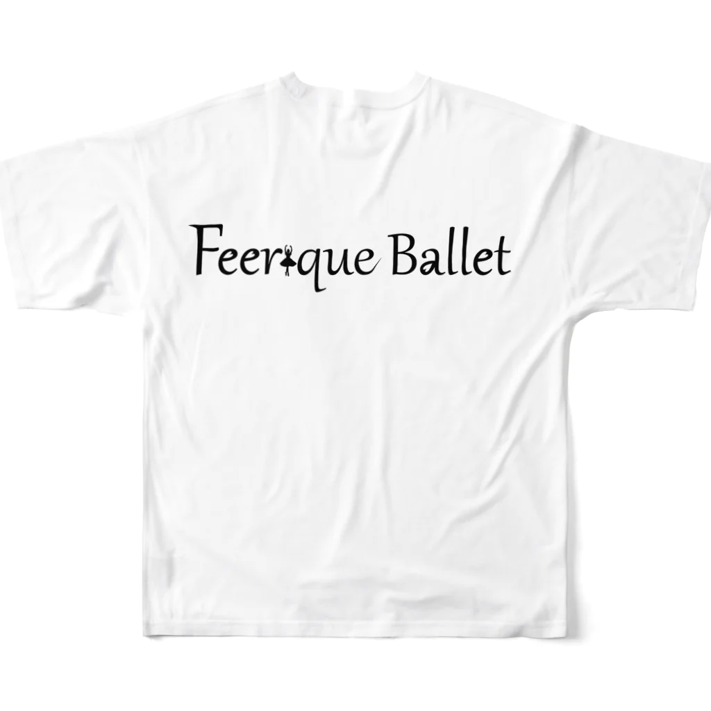 feerique balletのFeerique ballet All-Over Print T-Shirt :back