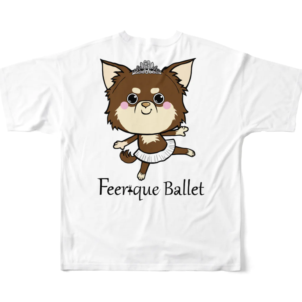 feerique balletのFeerique ballet フルグラフィックTシャツの背面