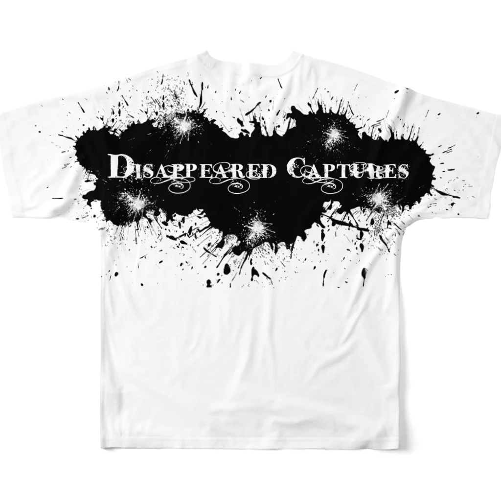 DisappearedCapturesのバックプリントTシャツ All-Over Print T-Shirt :back