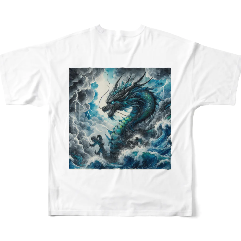 gariz0のCool dragon フルグラフィックTシャツの背面