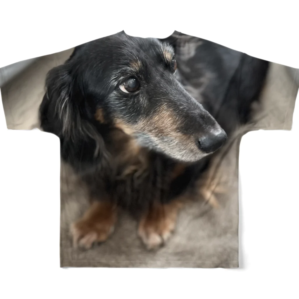 Kawaii-Animaru-Storeの犬 フルグラフィックTシャツの背面