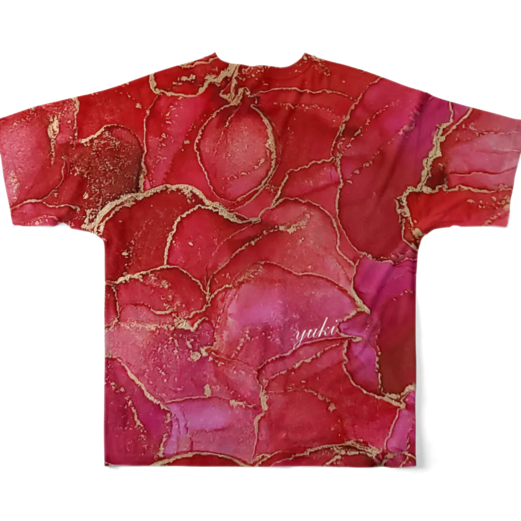 Lumi LumiのStrawberry Rose フルグラフィックTシャツの背面