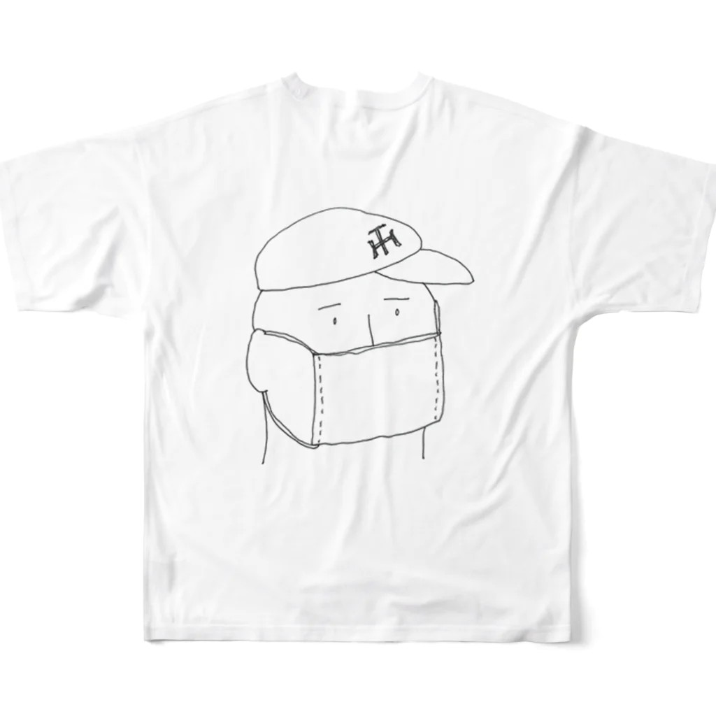 The Innovation ShopのチョコマスクBOY All-Over Print T-Shirt :back