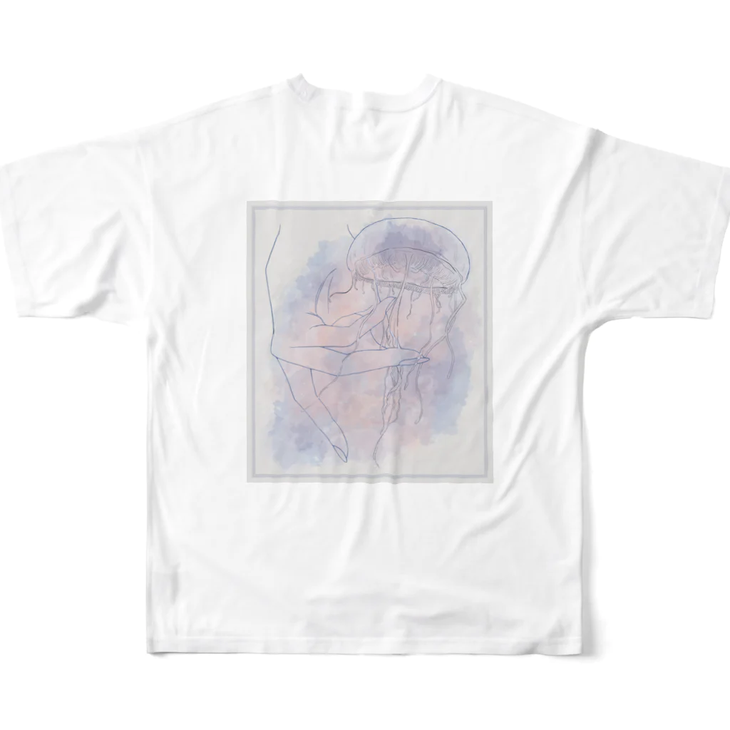 夜彩　-yasai-の触れたい、薄明。 All-Over Print T-Shirt :back