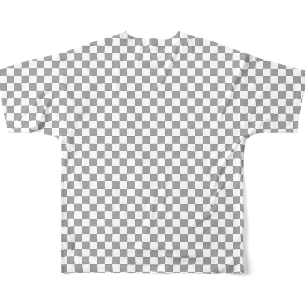 存在がミュート official storeの透明人間 All-Over Print T-Shirt :back