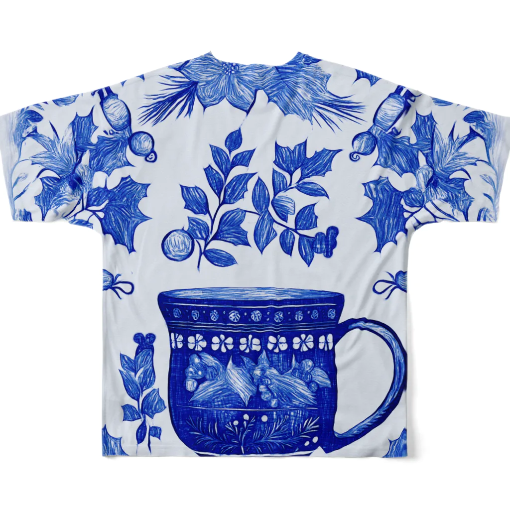 (っ◔◡◔)っ ♥ Le Petit Trésor ♥の花の詩カップ(The Flower Poetry Cup) All-Over Print T-Shirt :back