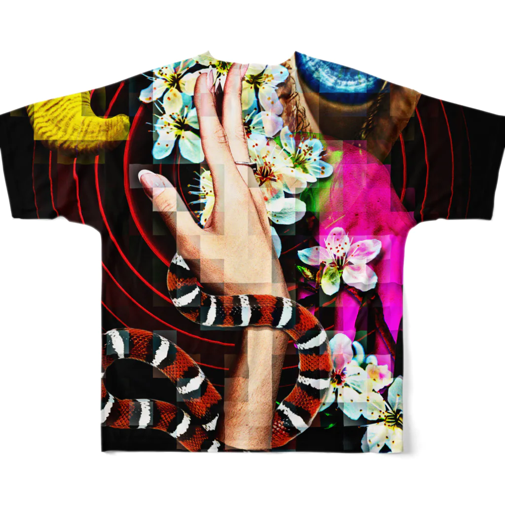 Rollin_HARAJUKUの錯覚 All-Over Print T-Shirt :back