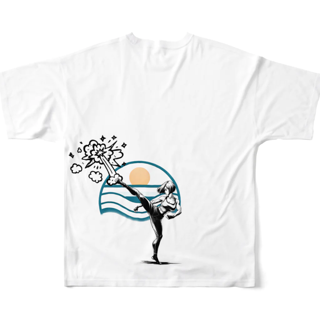 Namataのkick something up All-Over Print T-Shirt :back
