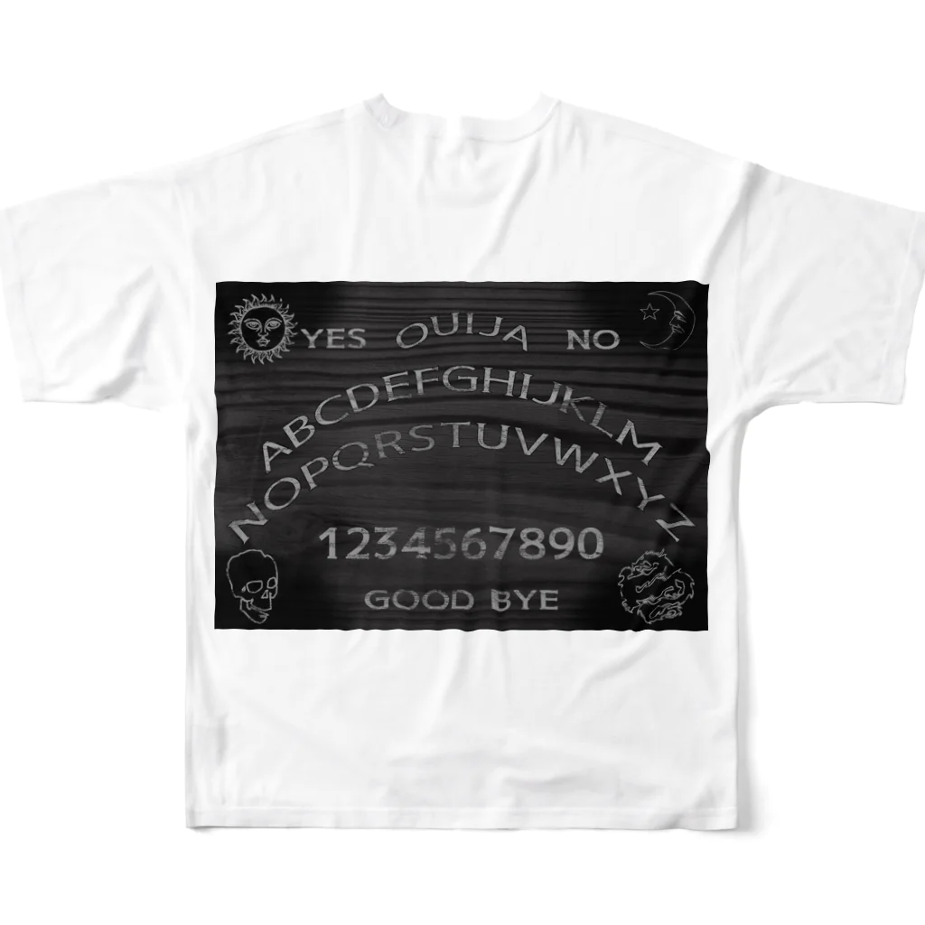 Ａ’ｚｗｏｒｋＳのBLACK OUIJA BOARD All-Over Print T-Shirt :back