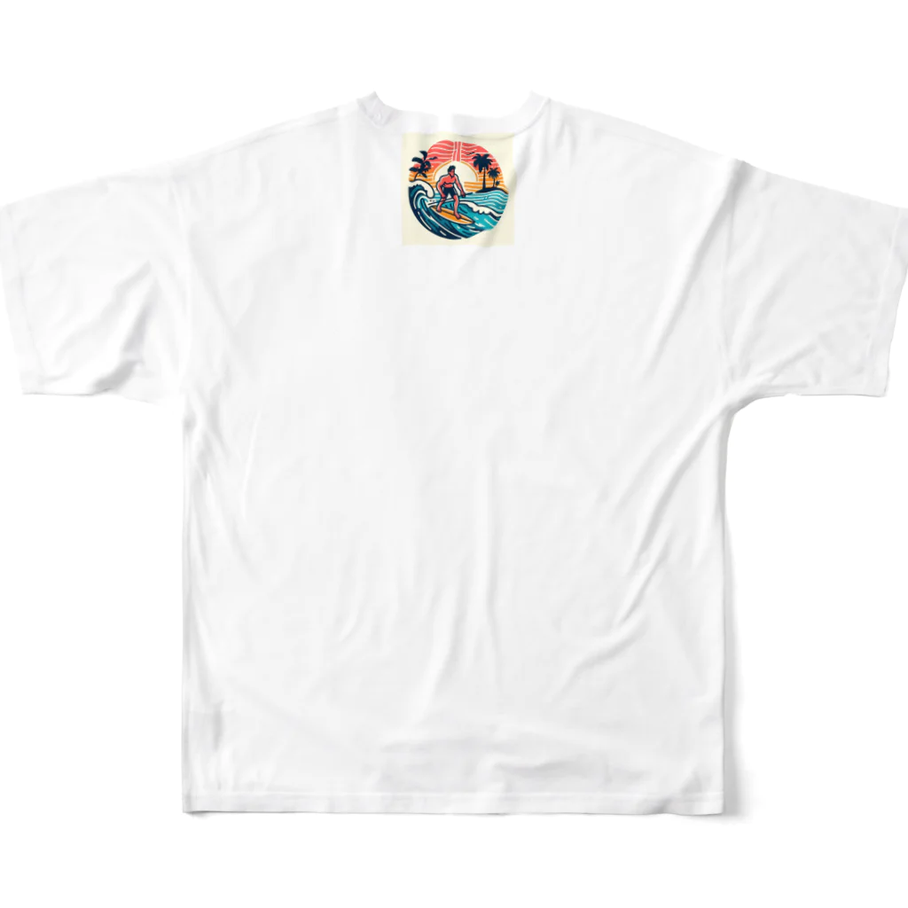 luxuryskydroneのLUXACE All-Over Print T-Shirt :back