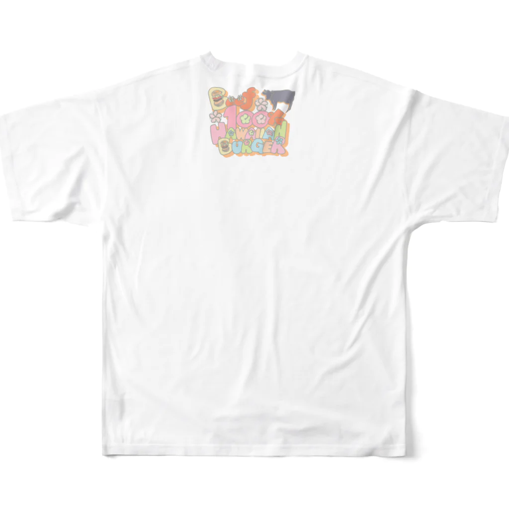 mei’s_atelier_shopのバーガーTシャツ フルグラフィックTシャツの背面