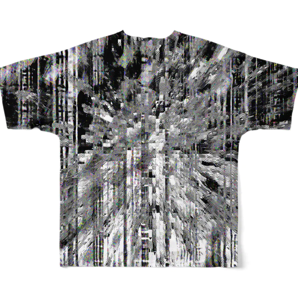水草の炸裂 All-Over Print T-Shirt :back
